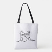 Drummer Music Design One-Line Drums Tasche (Rückseite)