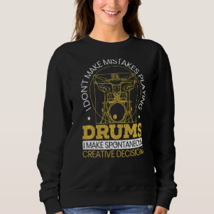 Drummer Musical Instrument Musician Drummer Sweatshirt