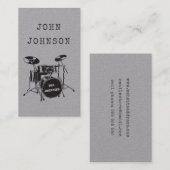 Drummer Musician Artist Schlagzeug Band Publicity Telefonnummerkarte (Vorne/Hinten)