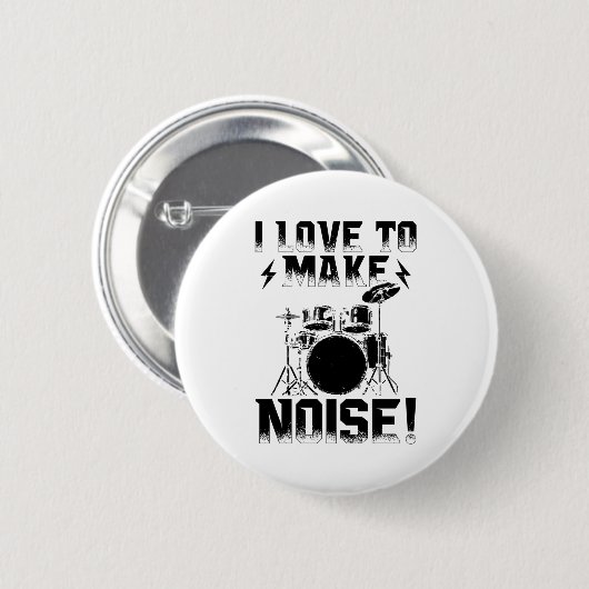 Drummer | Musikalische Instrumentenspende Button (Vorne & Hinten)