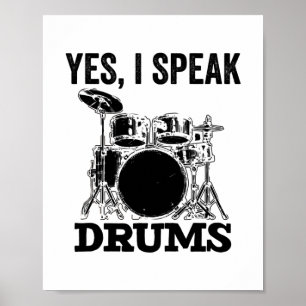 Drummer   Musikalische Instrumentenspende Poster
