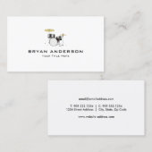 Drummer - Musiker Visitenkarte (Vorne/Hinten)