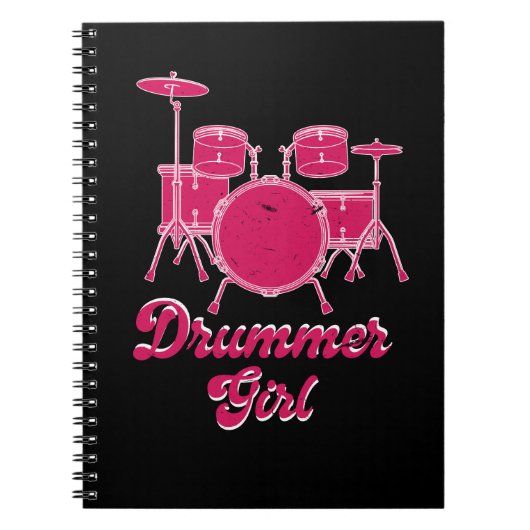 Drummer-Notebook Notizblock (Vorderseite)
