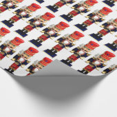 Drummer Nutcracker Geschenkpapier (Ecke)