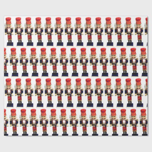 Drummer Nutcracker Geschenkpapier (Flach)