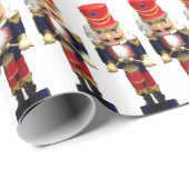 Drummer Nutcracker Geschenkpapier (Rolleneckpunkt)