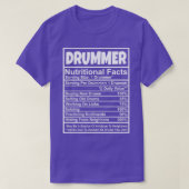 DRUMMER Nutritional Facts  T-Shirt (Design vorne)