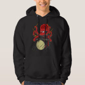 Drummer Octopus Drumsticks Drumset Hoodie (Vorderseite)