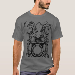 Drummer Oktopus Oktopus Trommelgeschenk T-Shirt