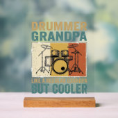 Drummer Opa wie ein normaler Opa, aber cooler  Acrylschild (Neutral)