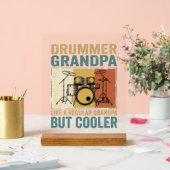 Drummer Opa wie ein normaler Opa, aber cooler  Acrylschild (Hochzeit)