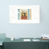 Drummer Opa wie ein normaler Opa, aber cooler Banner (Messeveranstaltung)