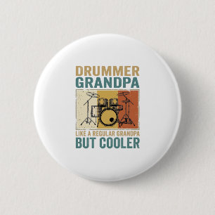 Drummer Opa wie ein normaler Opa aber cooler  Button