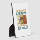 Drummer Opa wie ein normaler Opa aber cooler Fotoplatte (Seite)