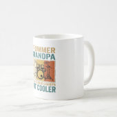 Drummer Opa wie ein normaler Opa, aber cooler Kaffeetasse (VorderseiteRechts)