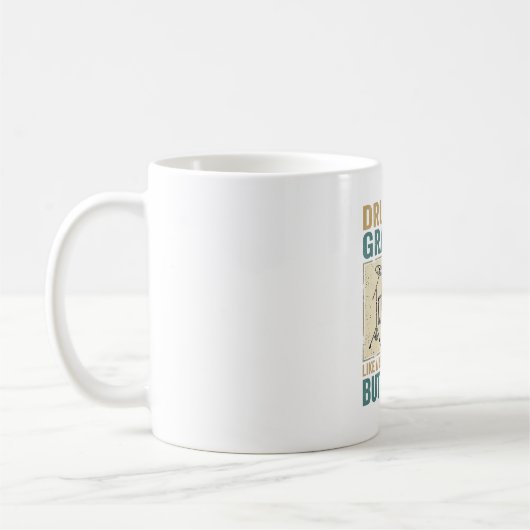Drummer Opa wie ein normaler Opa, aber cooler Kaffeetasse (Links)