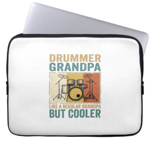 Drummer Opa wie ein normaler Opa, aber cooler Laptopschutzhülle