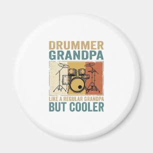 Drummer Opa wie ein normaler Opa, aber cooler Magnet