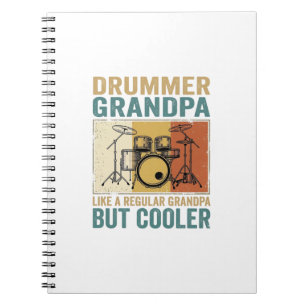 Drummer Opa wie ein normaler Opa, aber cooler  Notizblock