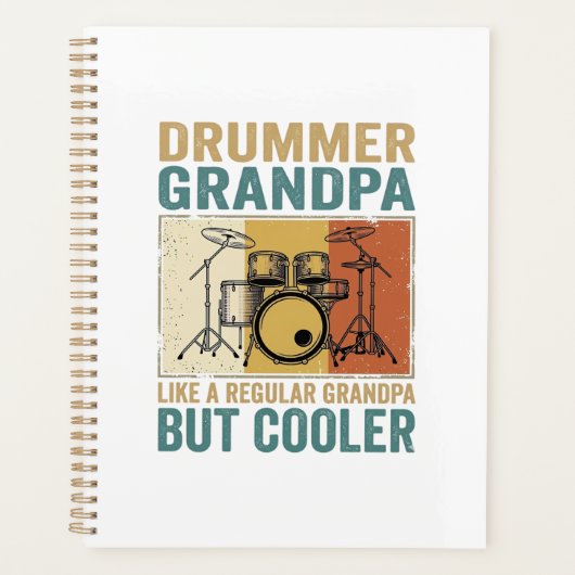 Drummer Opa wie ein normaler Opa aber cooler Planer (Vorderseite)