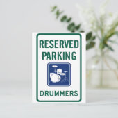 Drummer Parken Postkarte (Stehend Vorderseite)
