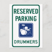 Drummer Parken Postkarte (Vorderseite)