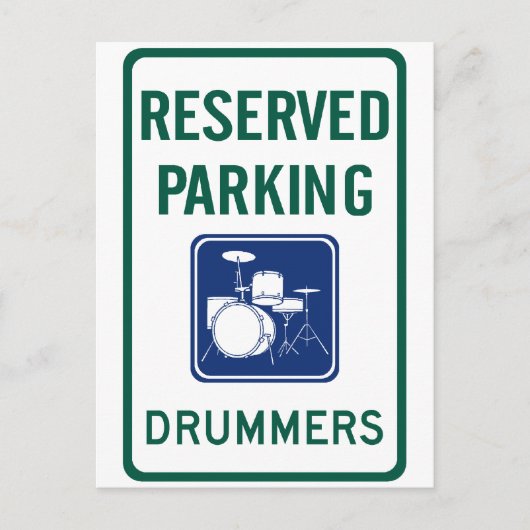 Drummer Parken Postkarte (Vorderseite)