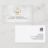 Drummer Percussionist Drums Icon Business Card Visitenkarte (Vorne/Hinten)