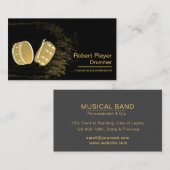 Drummer Percussionist Musical Event Drums Djs Visitenkarte (Vorne/Hinten)