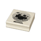 Drummer Personalisiert Gummistempel (Stempel)