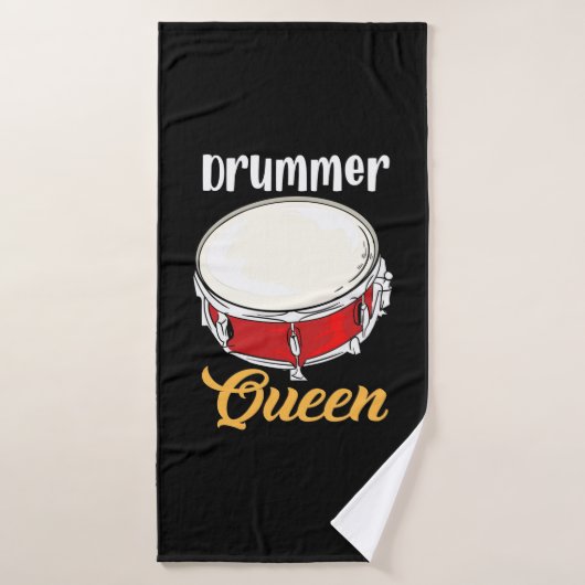 Drummer Queen Badehandtuch (Badehandtuch)