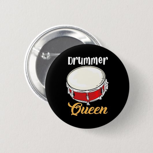 Drummer Queen Button (Vorne & Hinten)
