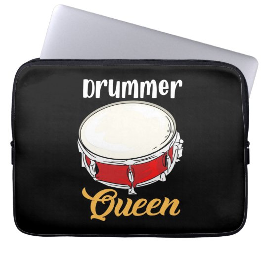 Drummer Queen Laptopschutzhülle (Vorderseite)