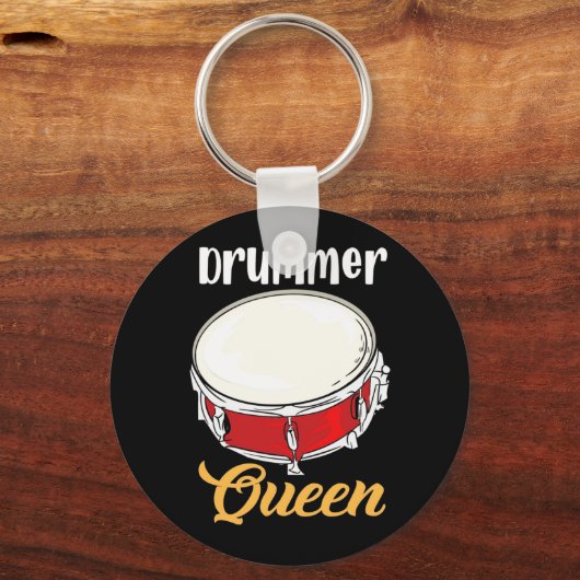 Drummer Queen Schlüsselanhänger (Vorderseite)
