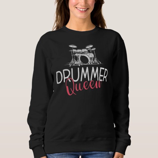 Drummer Queen Sweatshirt (Vorderseite)