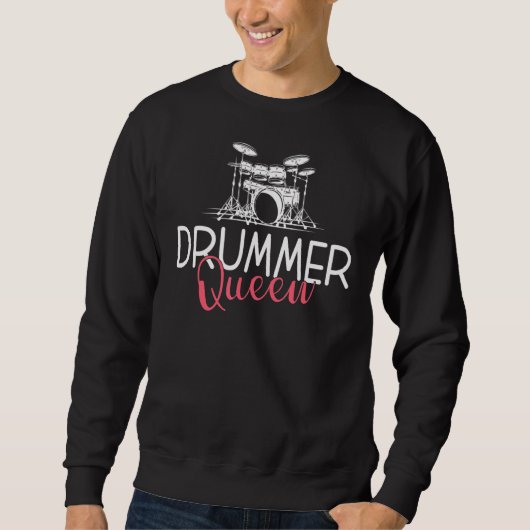 Drummer Queen Sweatshirt (Vorderseite)