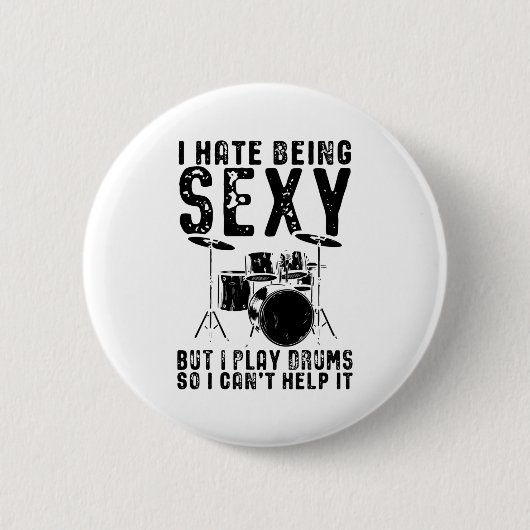 Drummer-Redewendungen | Drummer Drums Gift Button (Vorderseite)