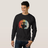 Drummer Retro 60s 70s Style Drum Set Sweatshirt (Vorne ganz)