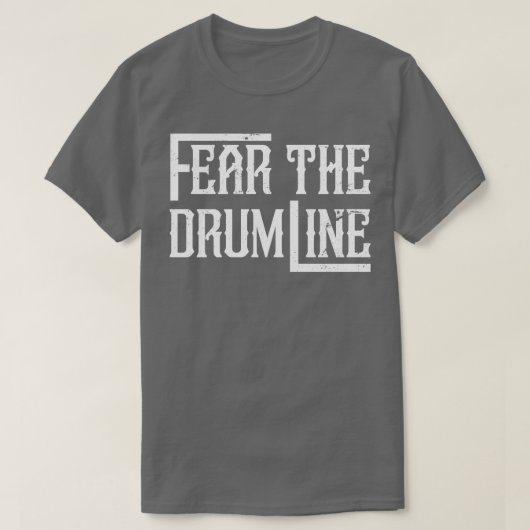 Drummer Retro Drumline Schlagzeug Marching Band T-Shirt (Design vorne)