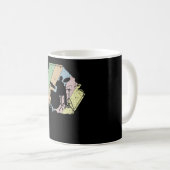 Drummer Retro Kaffeetasse (VorderseiteRechts)