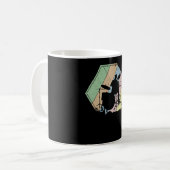 Drummer Retro Kaffeetasse (Vorderseite Links)