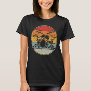 Drummer Retro Vintag Drum Set Drumset Drummer Me T-Shirt