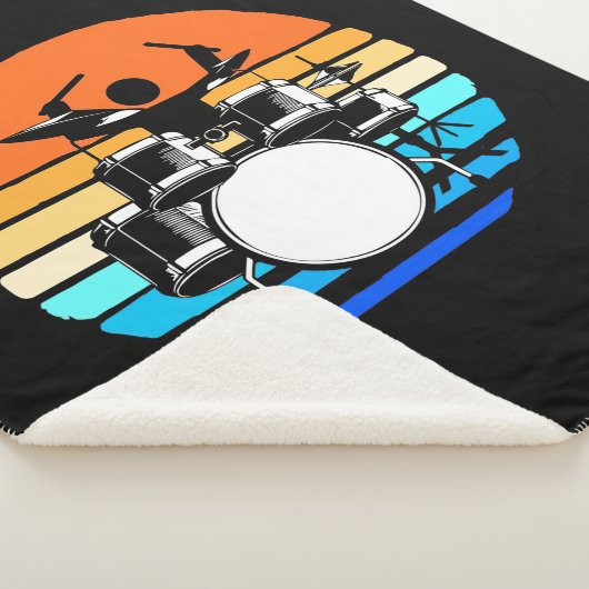 Drummer Retro Vintag Sherpadecke (3/4)