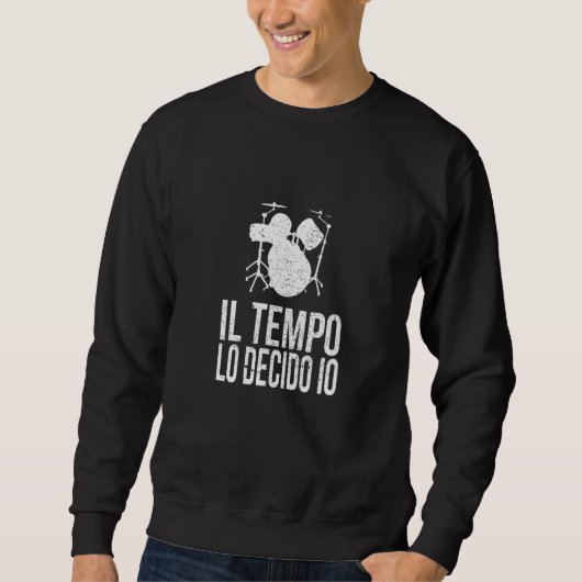 Drummer-Schlagzeug-Akku Sweatshirt (Vorderseite)