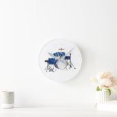 **DRUMMER-SET** KLICKEN RUNDE WANDUHR (Zuhause)