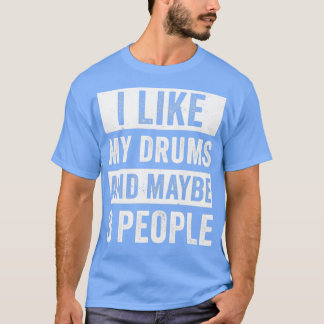 Drummer Shirt für Männer Ich mag meinen Trommler
