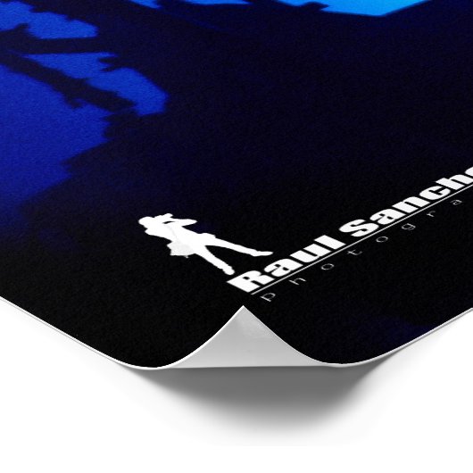 Drummer Silohuette Poster (Ecke)