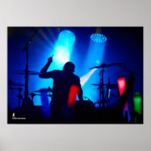 Drummer Silohuette Poster (Vorne)