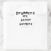 Drummer sind Besser Banger Funny Stickers (Tasche)