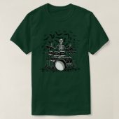 Drummer Skeleton Phantastisch Design T-Shirt (Design vorne)